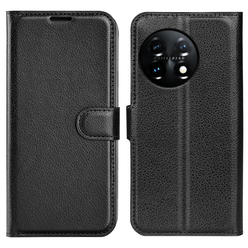 Phone Stand Wallet Cover for OnePlus 11 5G Litchi Texture Book Style PU Leather Phone Flip Case Phone Stand Wallet Cover for OnePlus 11 5G Litchi Texture Book Style PU Leather Phone Flip Case